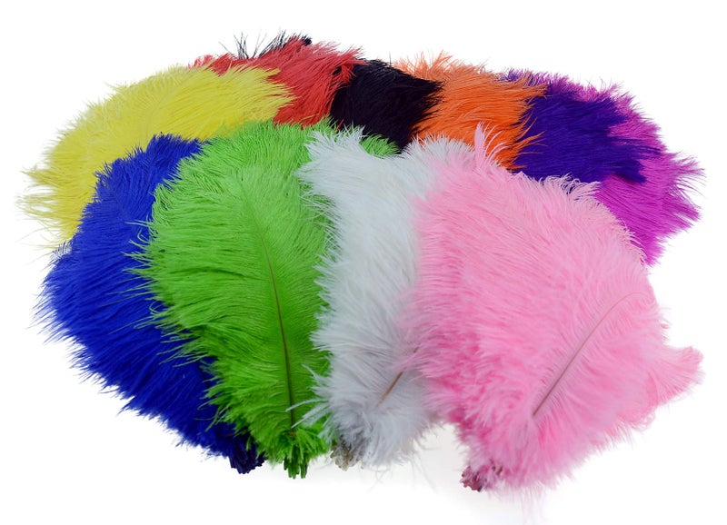 Wowlife 50Pcs 15-20cm Real Natural White Home Decor Ostrich Feathers Party Wedding Decorations Feather - Image 5
